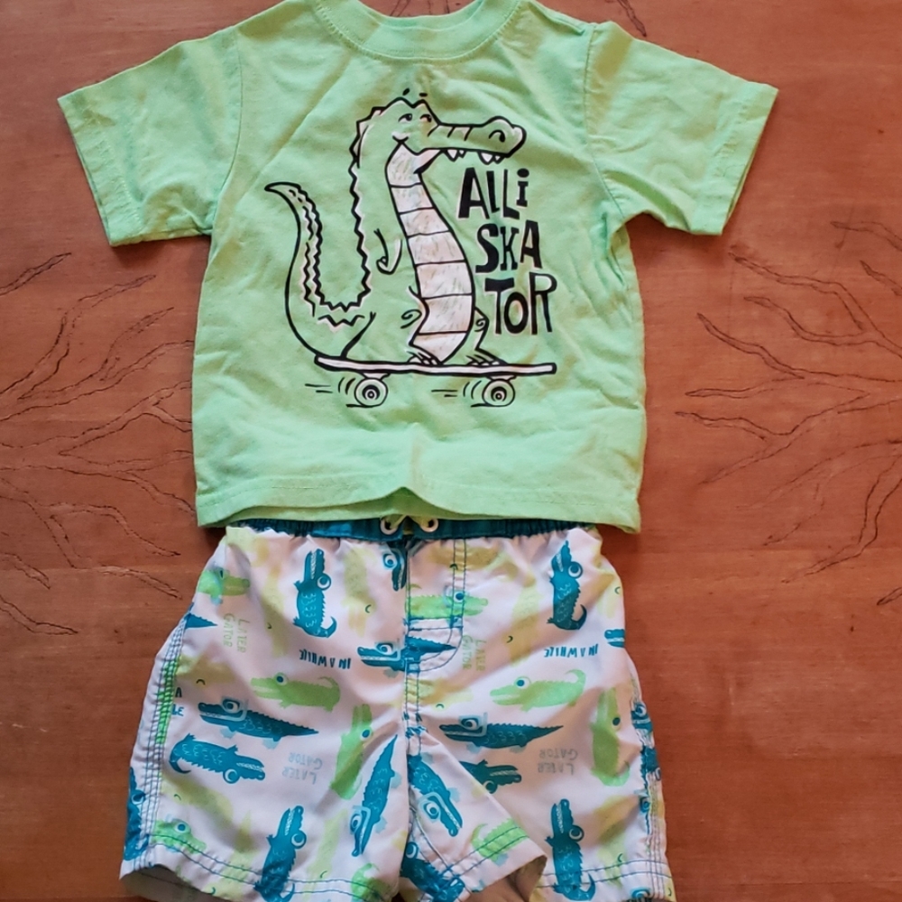Boys Aligator Swim Set